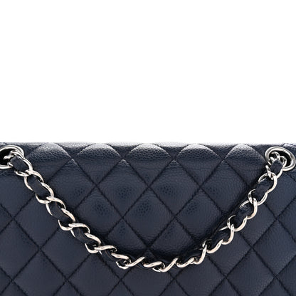 Chanel Caviar Quilted Medium Double Flap Navy 8 of 11