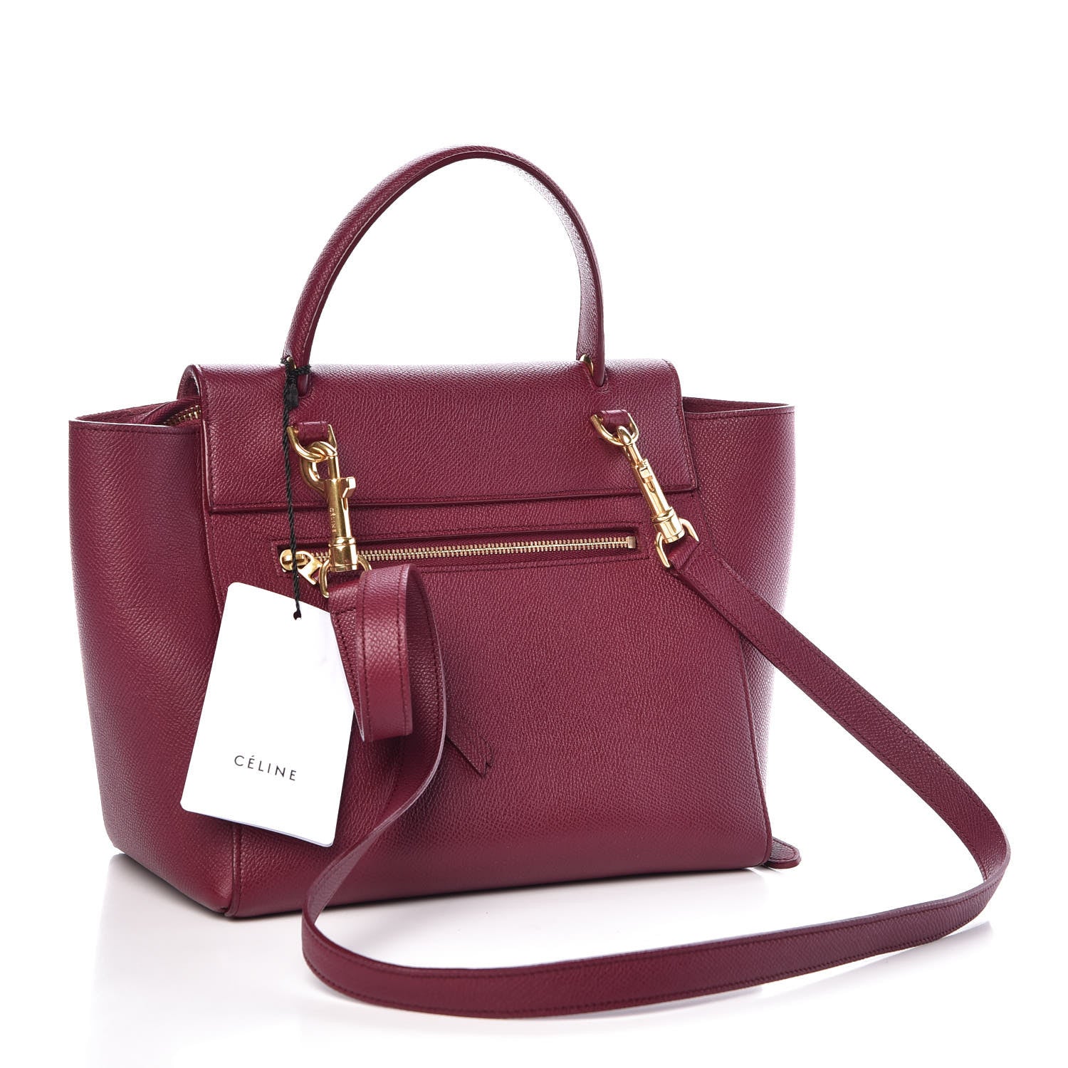 Celine Baby Grained Calfskin Micro Belt Bag Plum 3 of 9