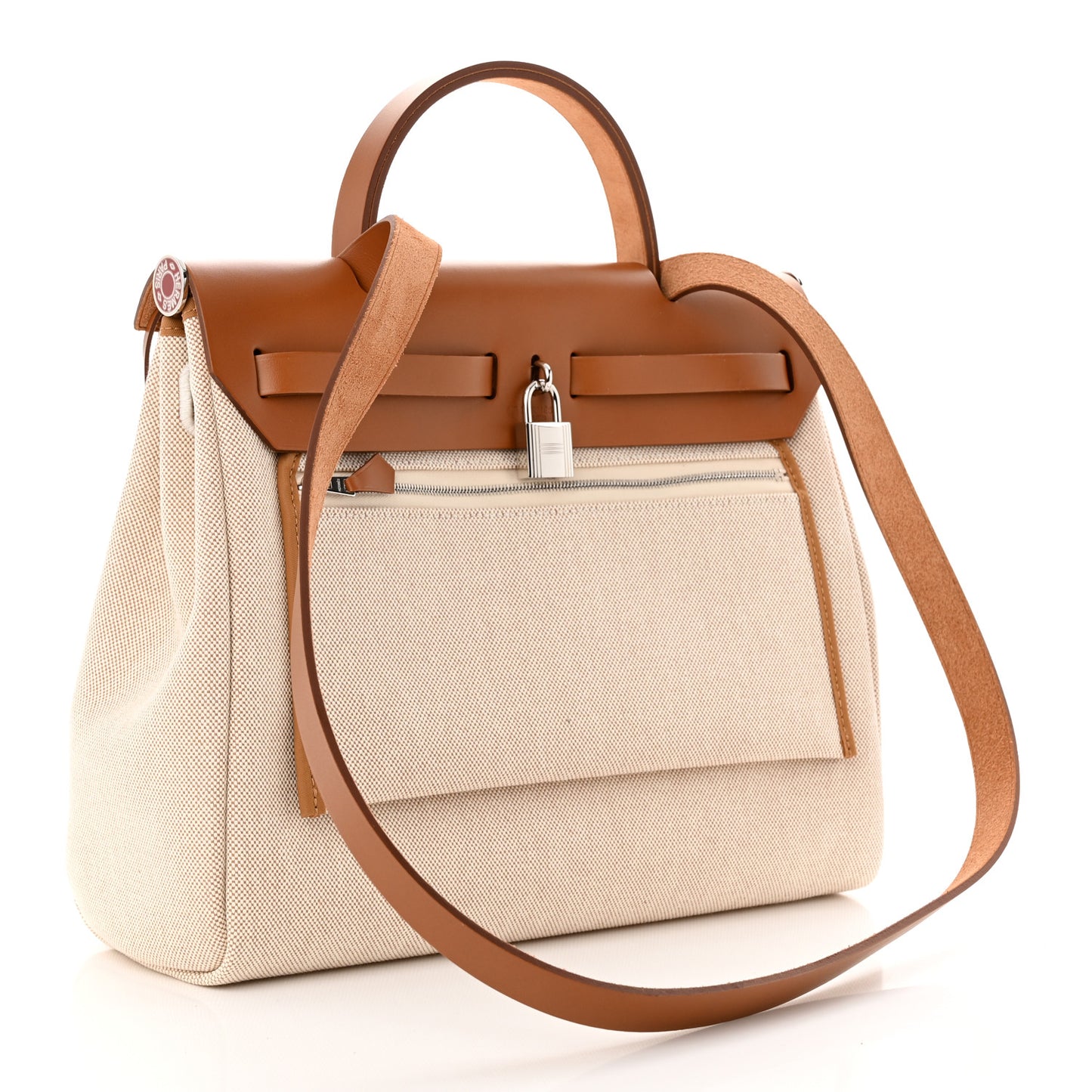 H Plume Canvas Vache Hunter Circuit 24 Herbag Zip Retourne 31 Fauve Ecru Beige