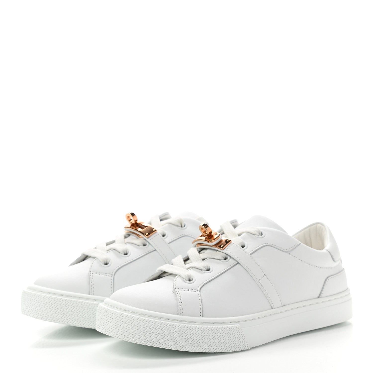 Hermes Calfskin Day Sneakers 35 White 3 of 8