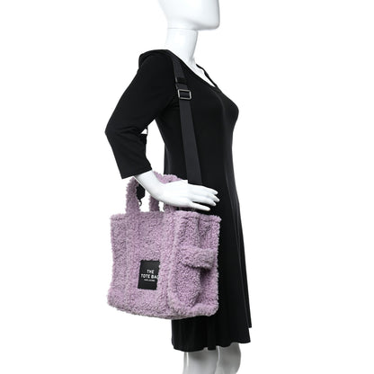 Marc Jacobs Polyester Cotton Medium The Teddy Traveler Tote Bag Arctic Dust 2 of 9