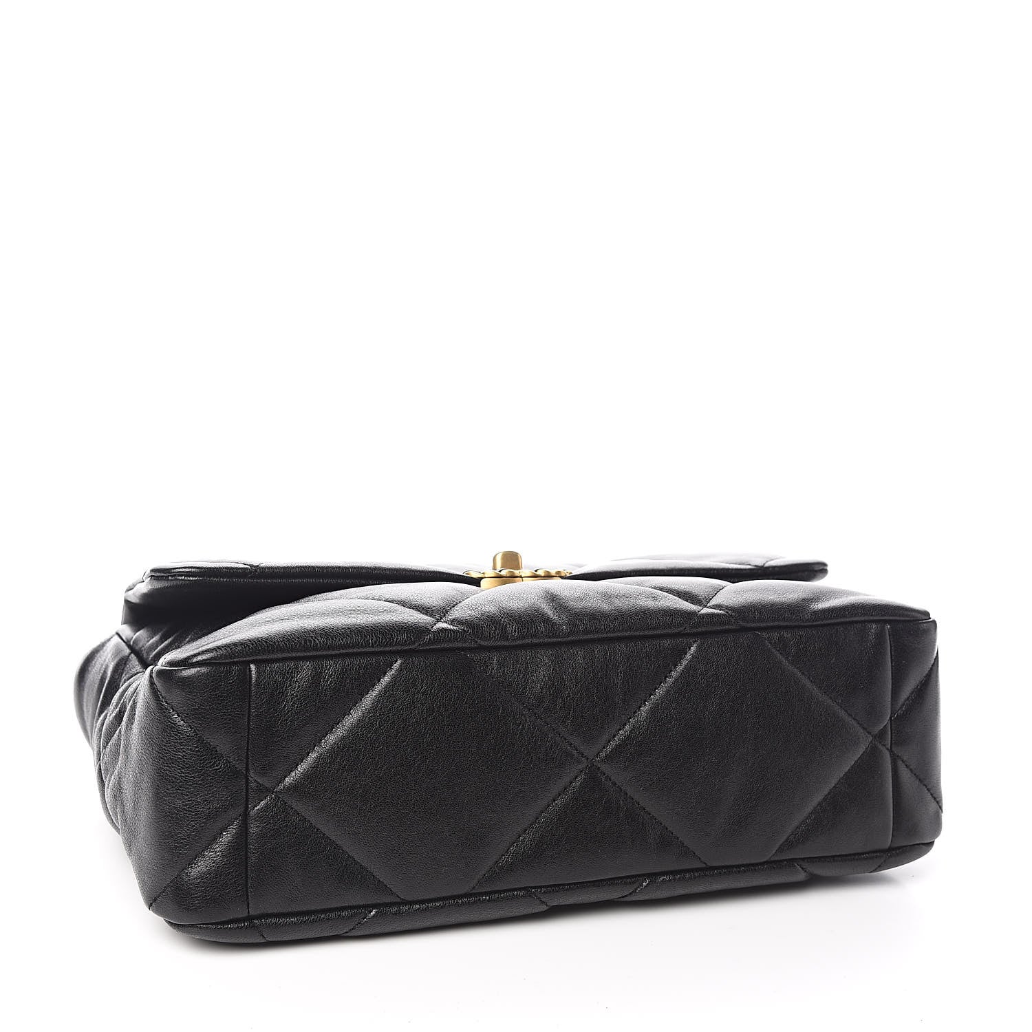 Chanel Lambskin Quilted Large 19 Flap Black 4 of 10