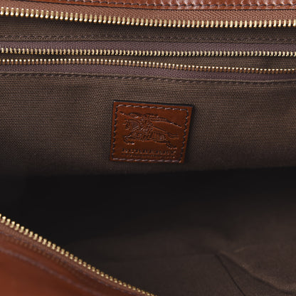 Burberry House Check Studded Large Greenham Tote Dark Tan 5 of 11