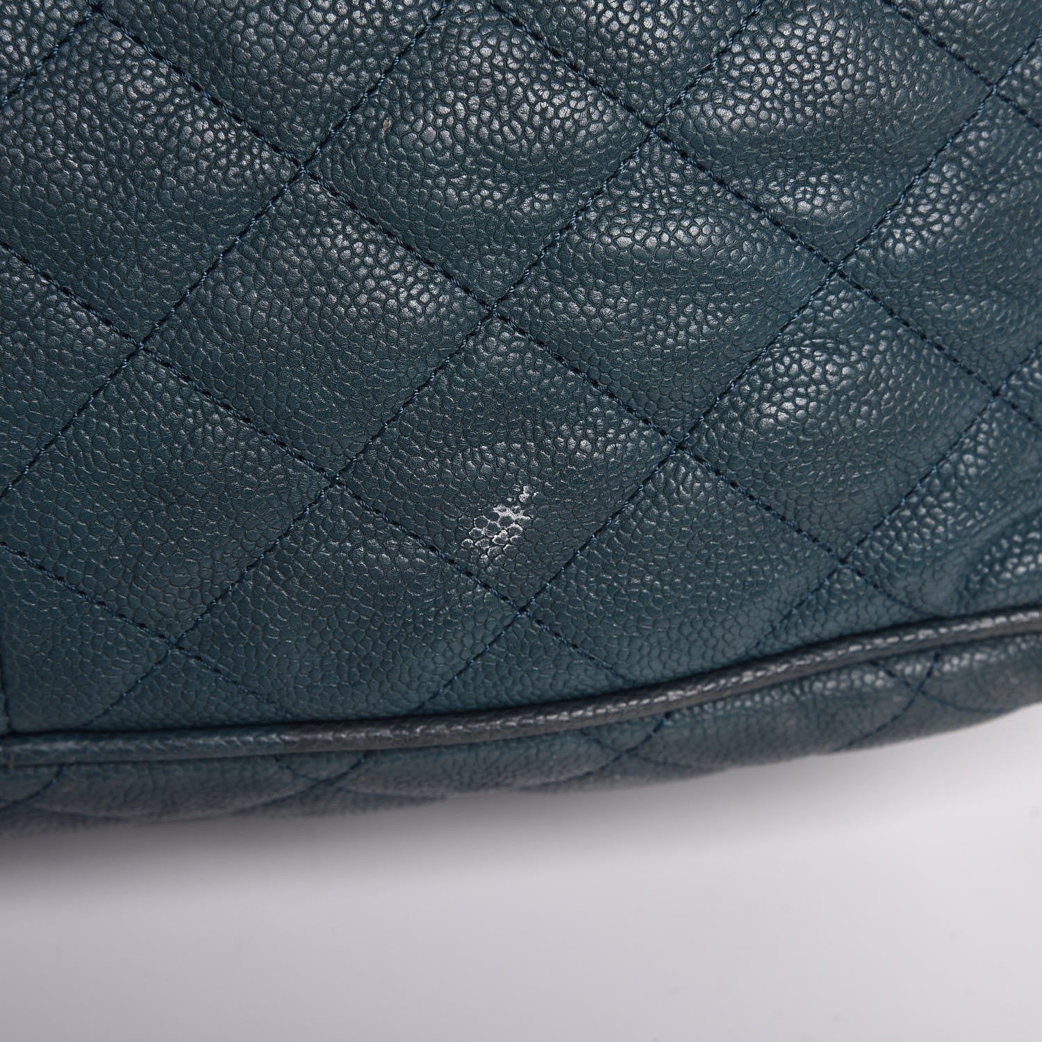 Chanel Caviar Quilted Large Paradoxal Camera Case Turquoise 8 of 20