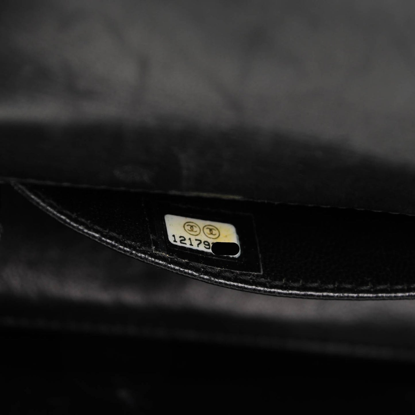 Patent Quilted Evening Star East West Flap Black