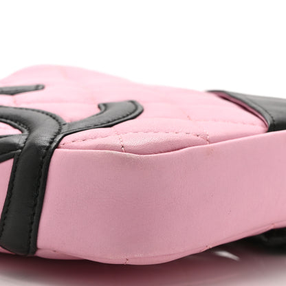 Chanel Calfskin Quilted Small Cambon Messenger Pink Black 9 of 10