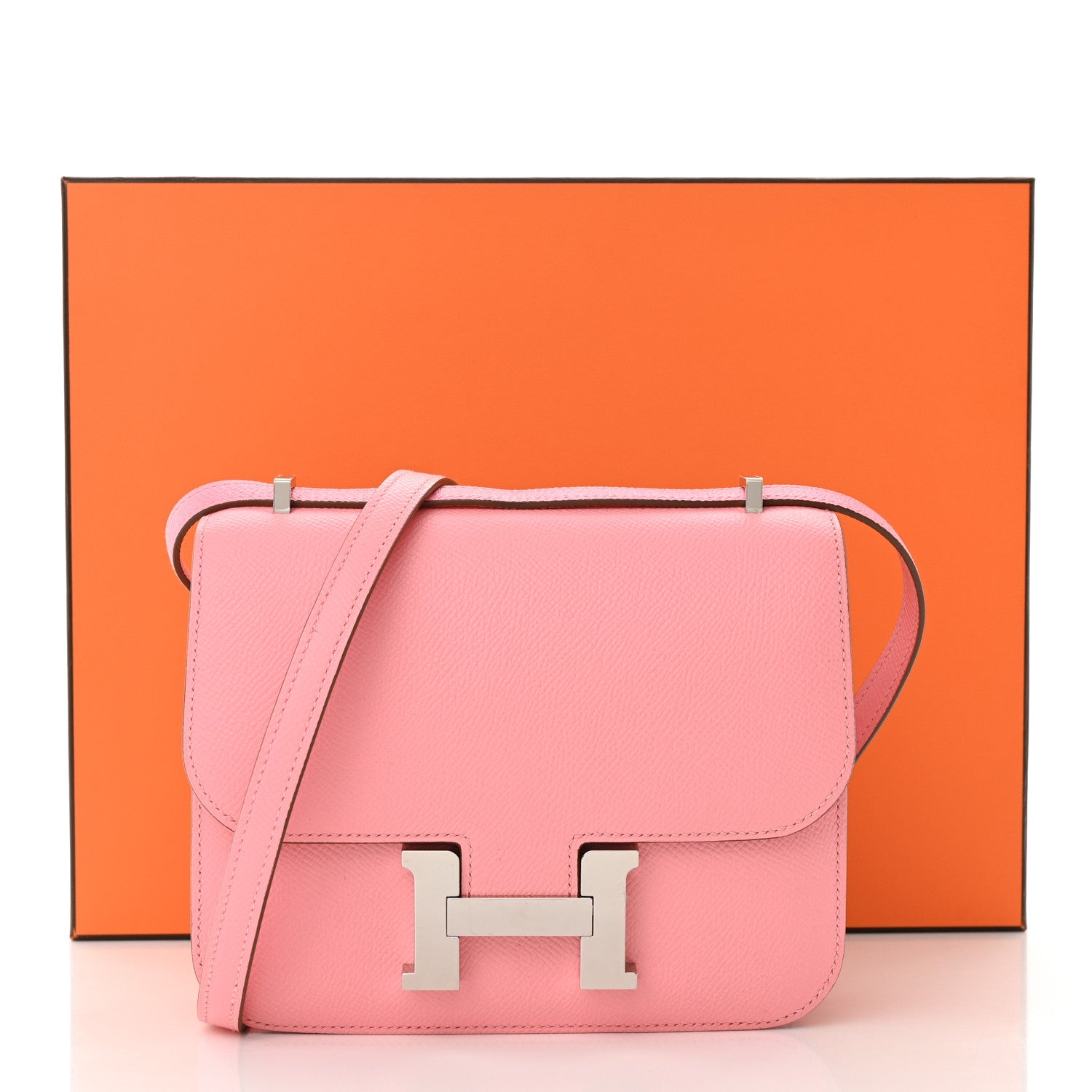 Hermes Epsom Constance 18 Rose Confetti 13 of 13