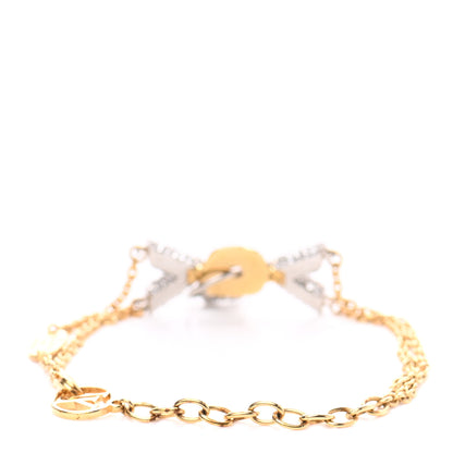 Louis Vuitton Swarovski Essential V Strass Bracelet Gold 2 of 3