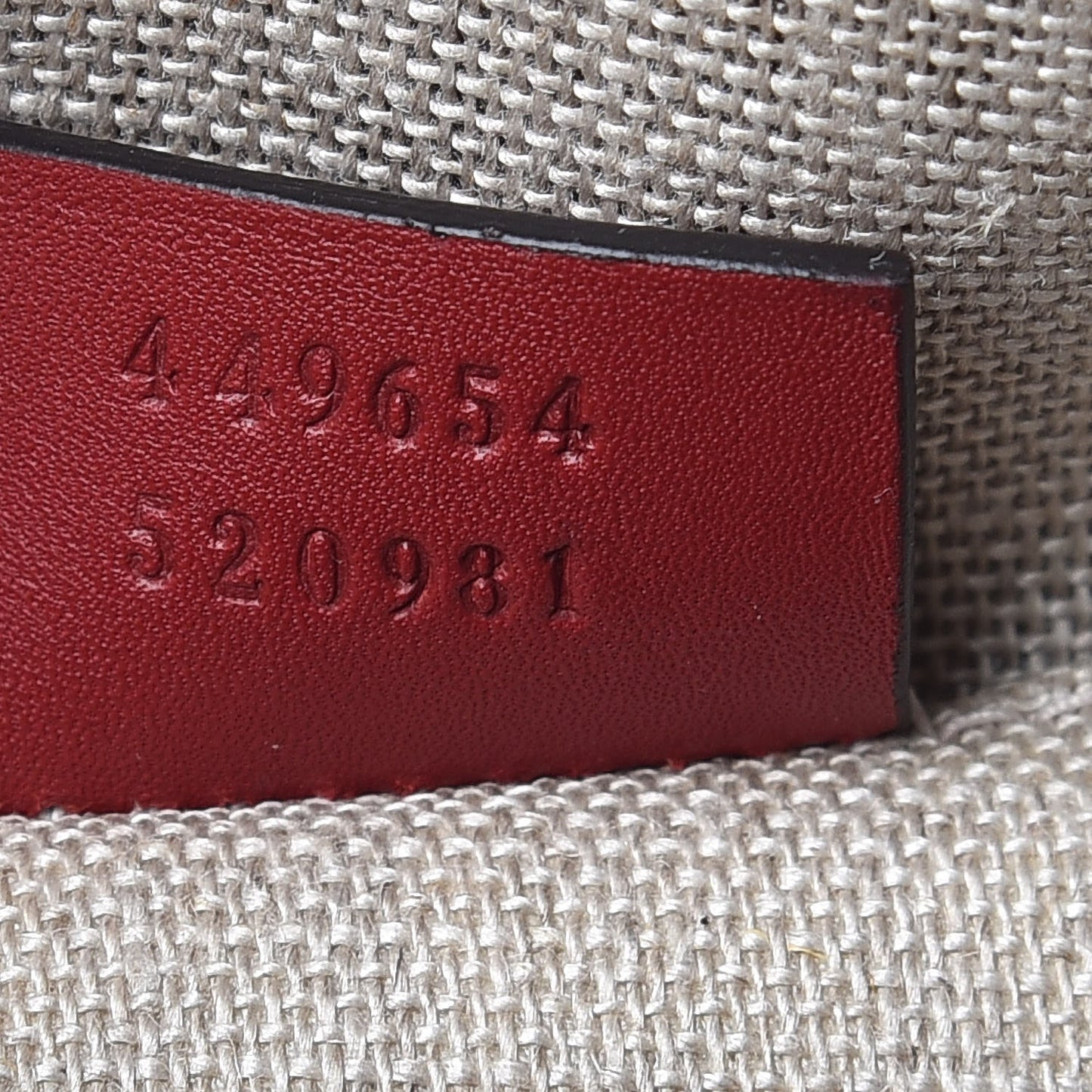 Soft Microguccissima Mini Dome Bag Rosso