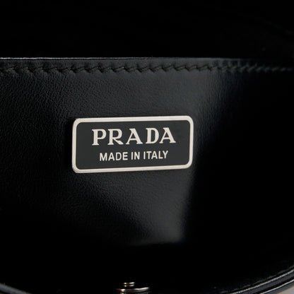 Prada Spazzolato Cleo Shoulder Bag Black 6 of 10