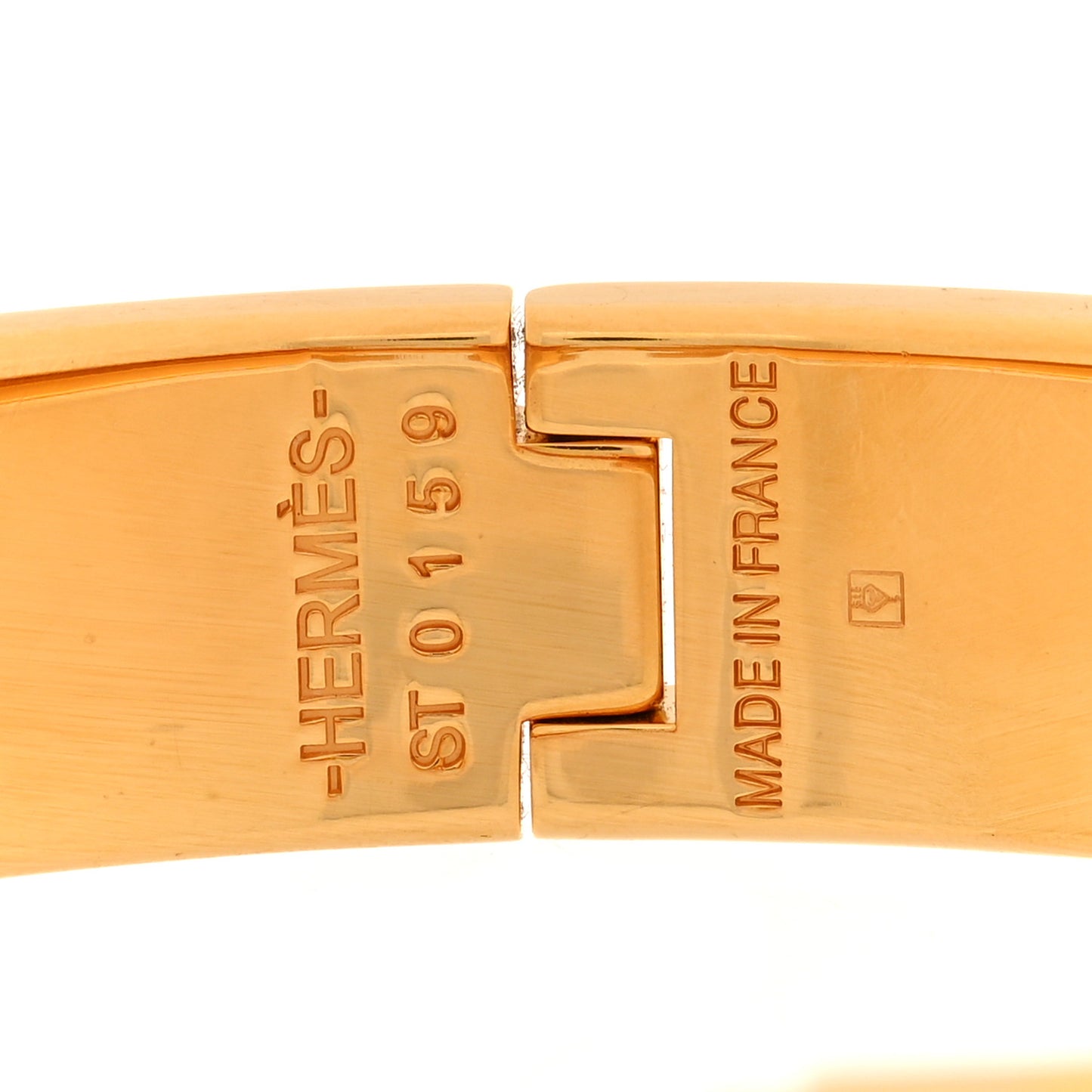 Enamel Narrow Clic Clac H Bracelet PM Rainbow Orange