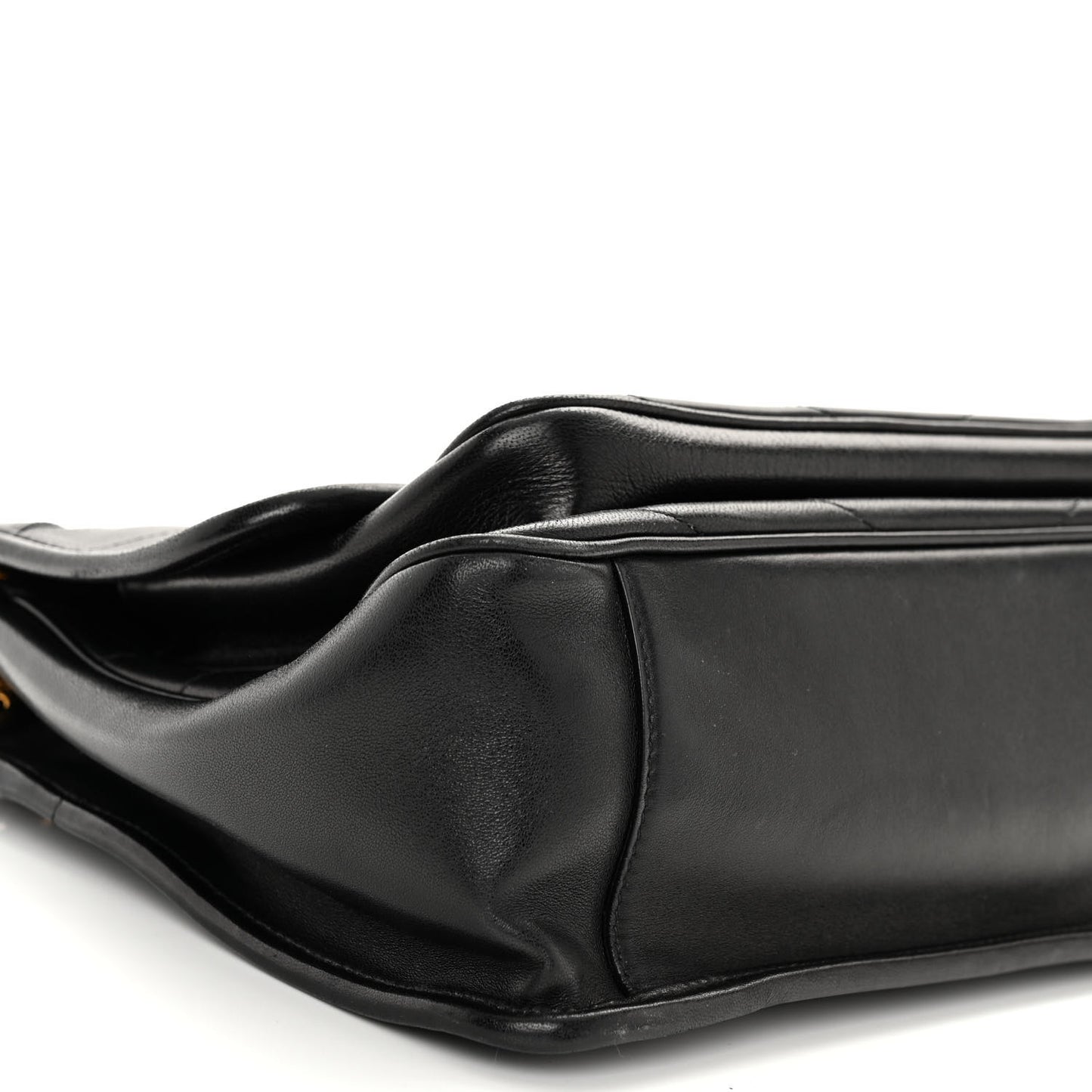 Lambskin Matelasse Monogram Medium Niki Chain Satchel Black