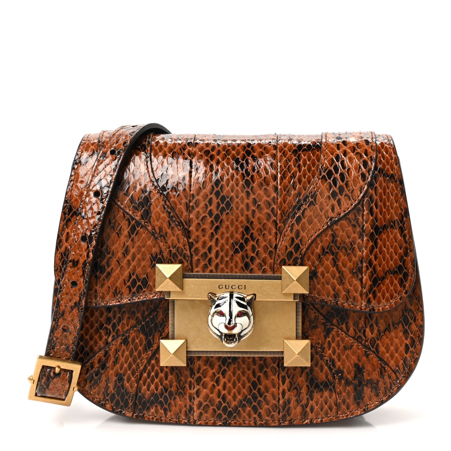 Gucci Elaphe Radiata Crystal Small Osiride Shoulder Bag Bright Cuir Ruby 1 of 10