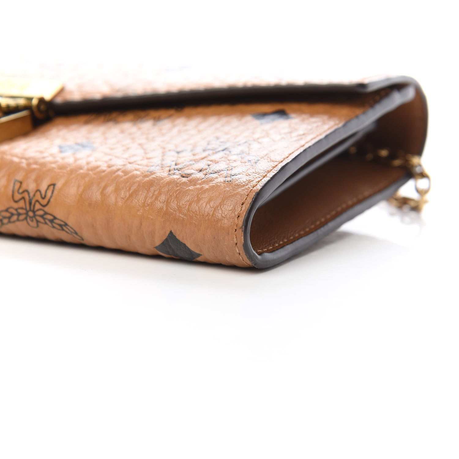 MCM Visetos Large Patricia Wallet On Chain Cognac 10 of 11