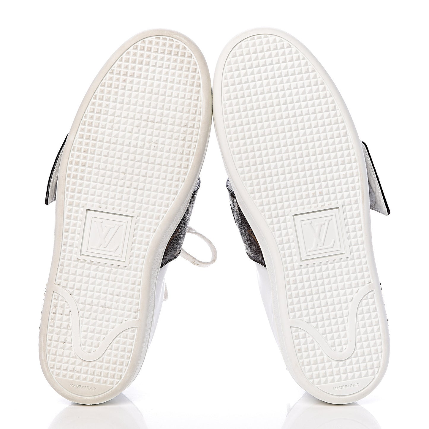 Calfskin Monogram Frontrow Sneakers 36.5 White