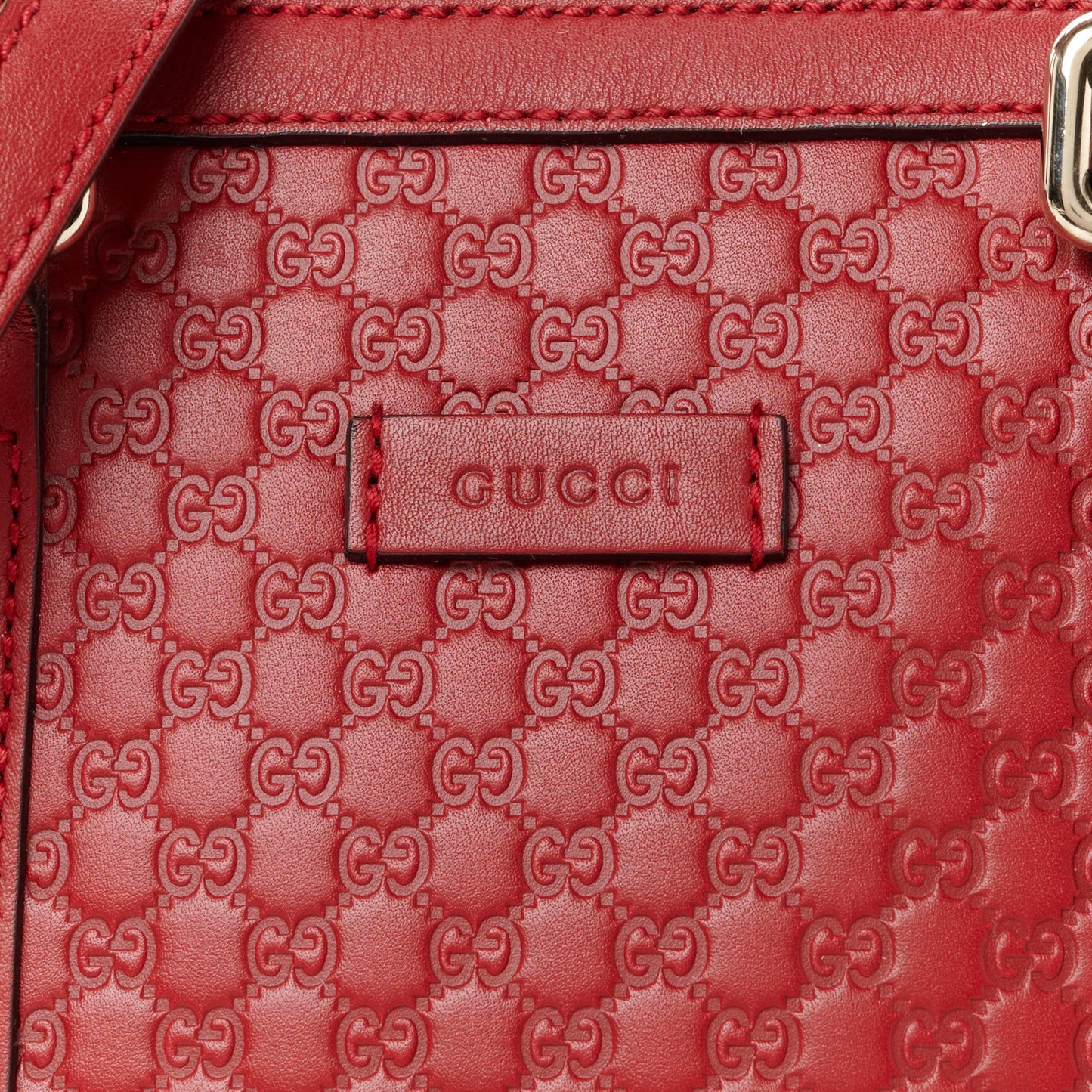 Soft Microguccissima Mini Dome Bag Rosso