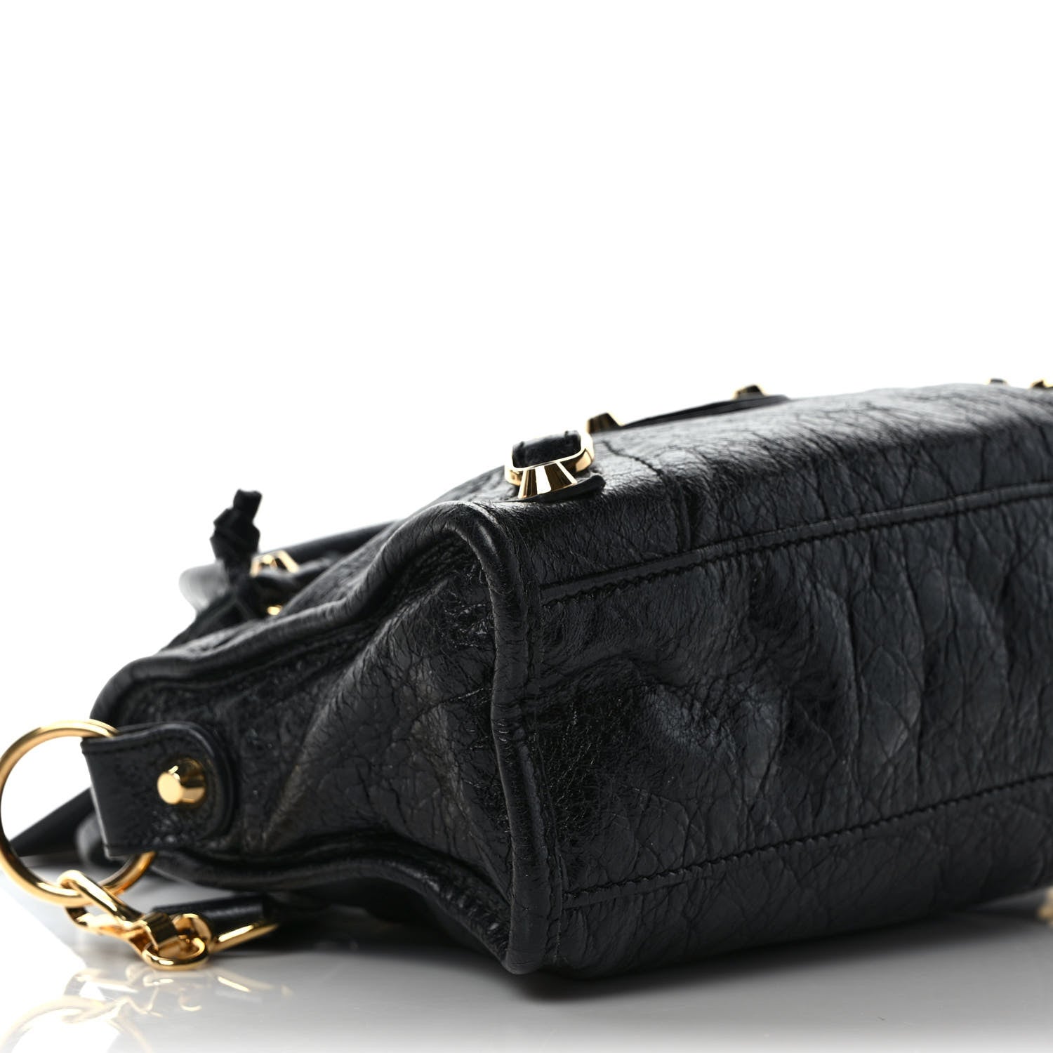 Balenciaga Agneau Classic Gold Hardware Mini City Black 8 of 11