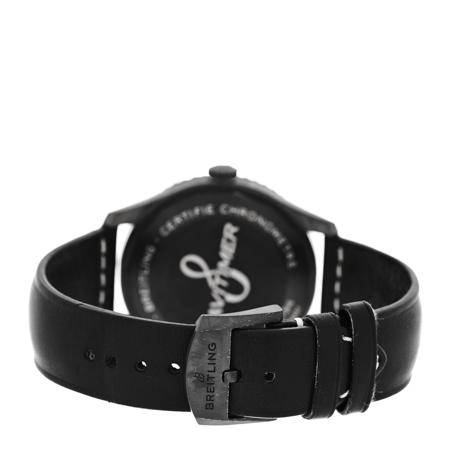 PVD Stainless Steel Calfskin 41mm Navitimer 8 Automatic Watch Black M17314
