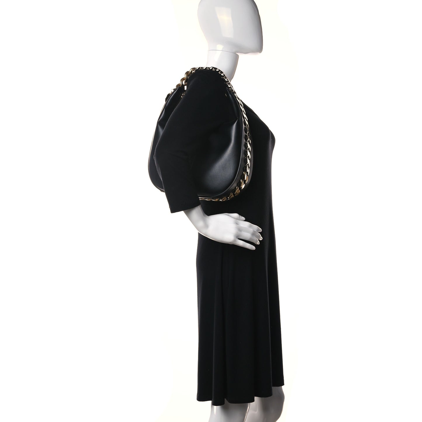 Eco Alter Nappa Frayme Small Zipit Shoulder Bag Black