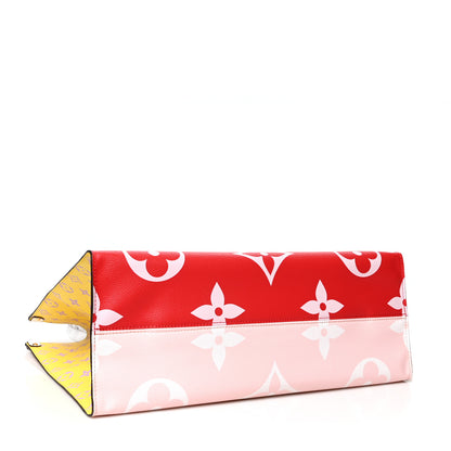Louis Vuitton Monogram Giant Onthego GM Rouge Rose 4 of 9