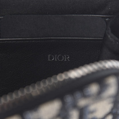 Christian Dior Oblique Pouch Navy Blue 5 of 7