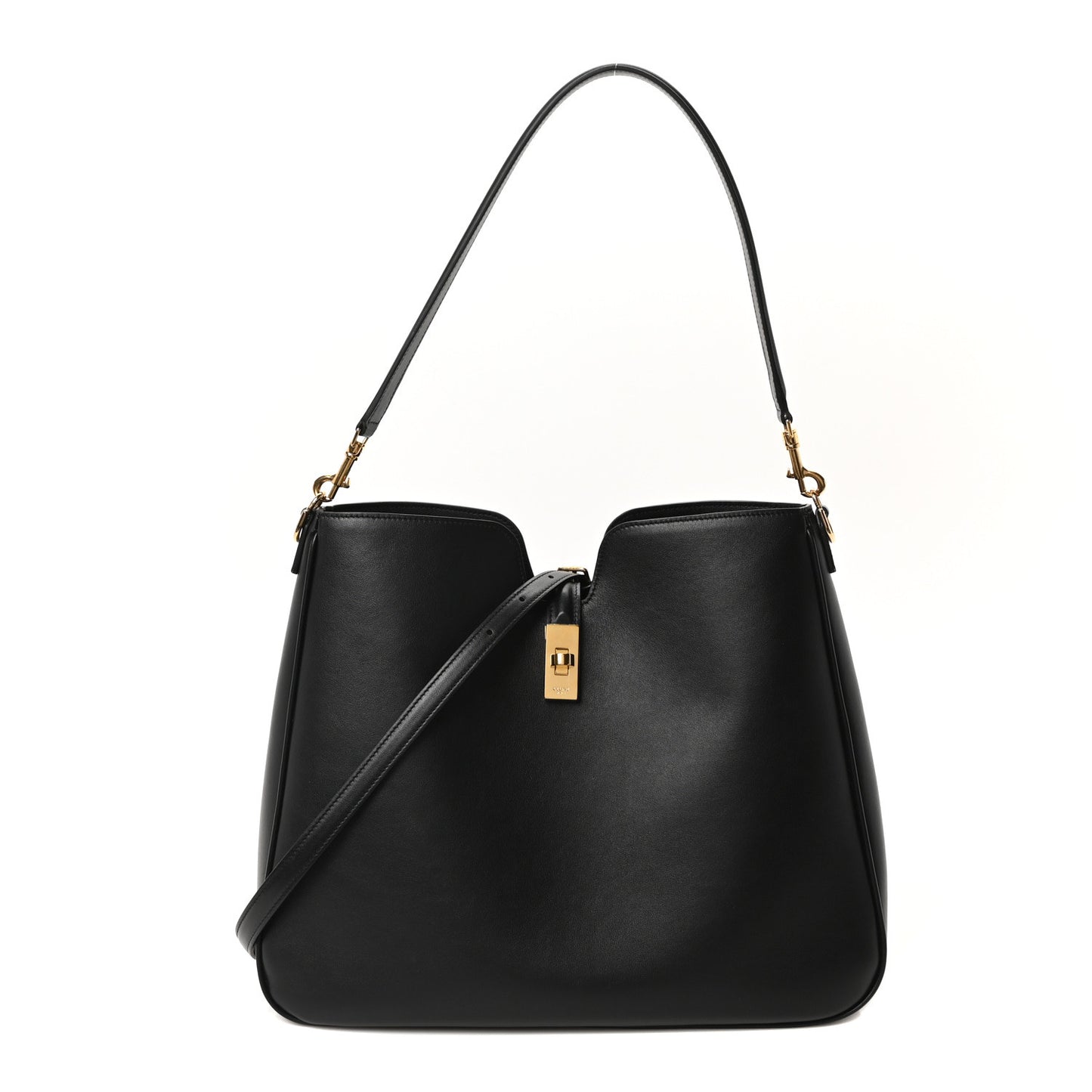 Smooth Calfskin Medium Camille 16 Soft Bag Black
