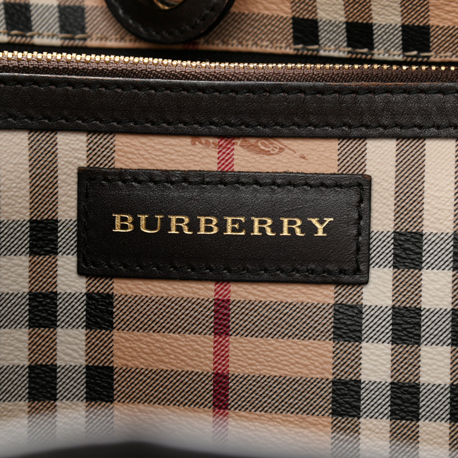 Burberry Haymarket Check Small Canterbury Tote Chocolate 6 of 10