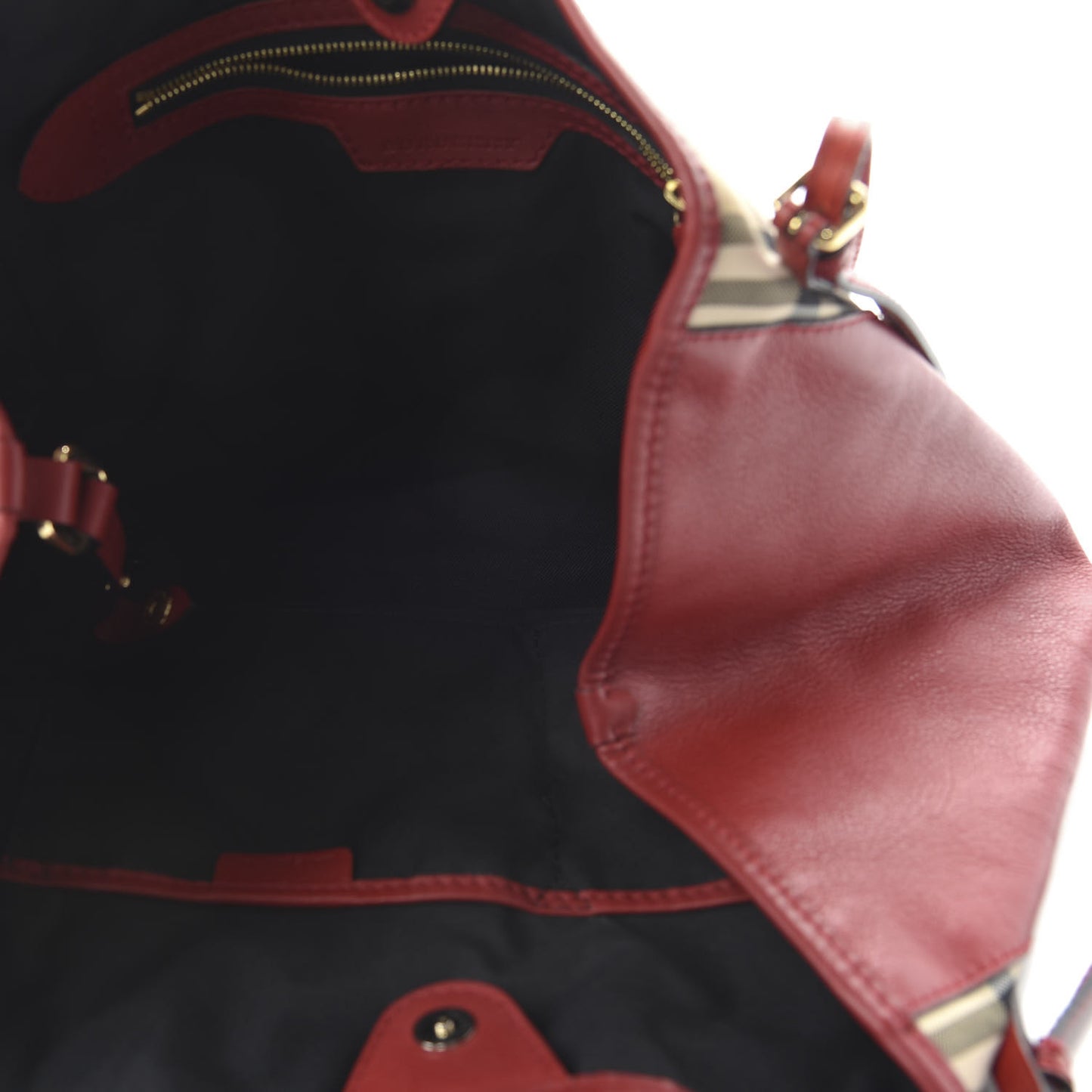 Horseferry House Check Canterbury Tote Honey Parade Red