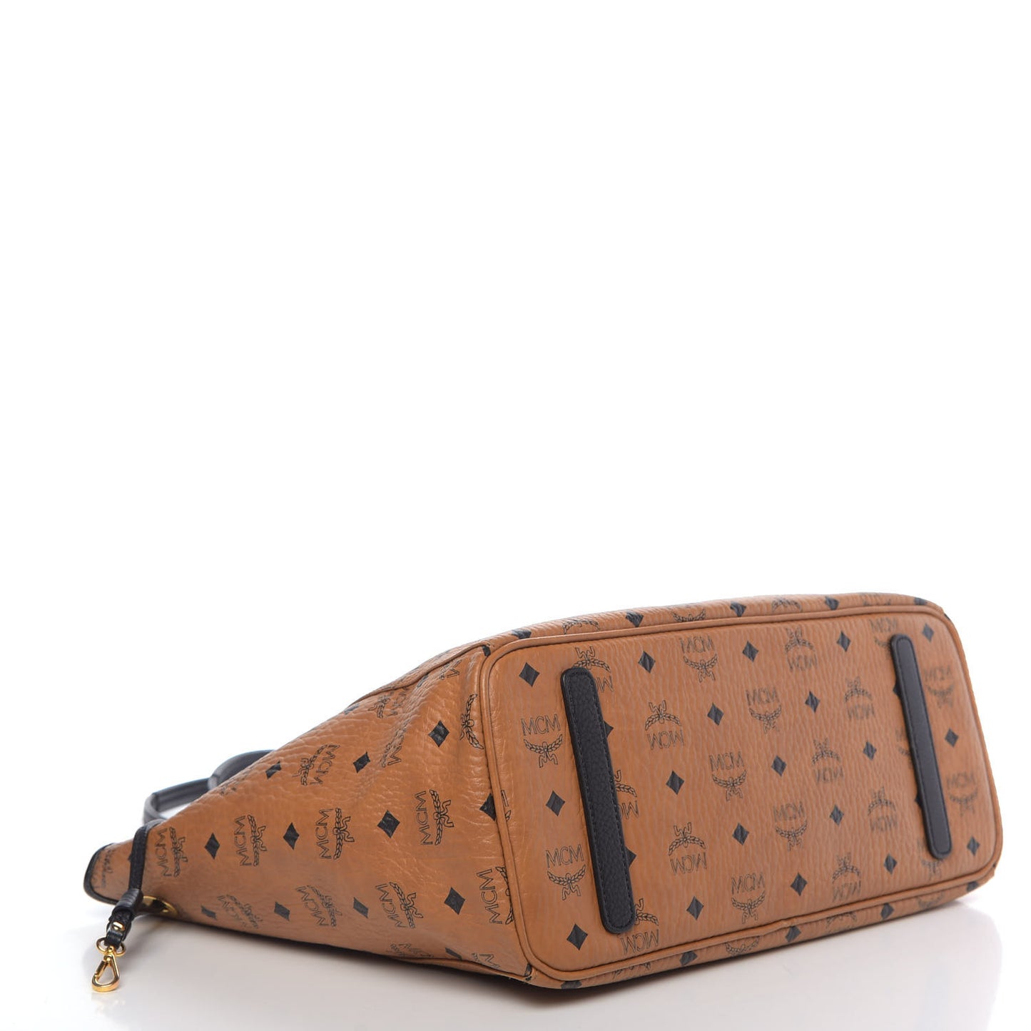 Visetos Medium Reversible Shopping Tote Cognac Black