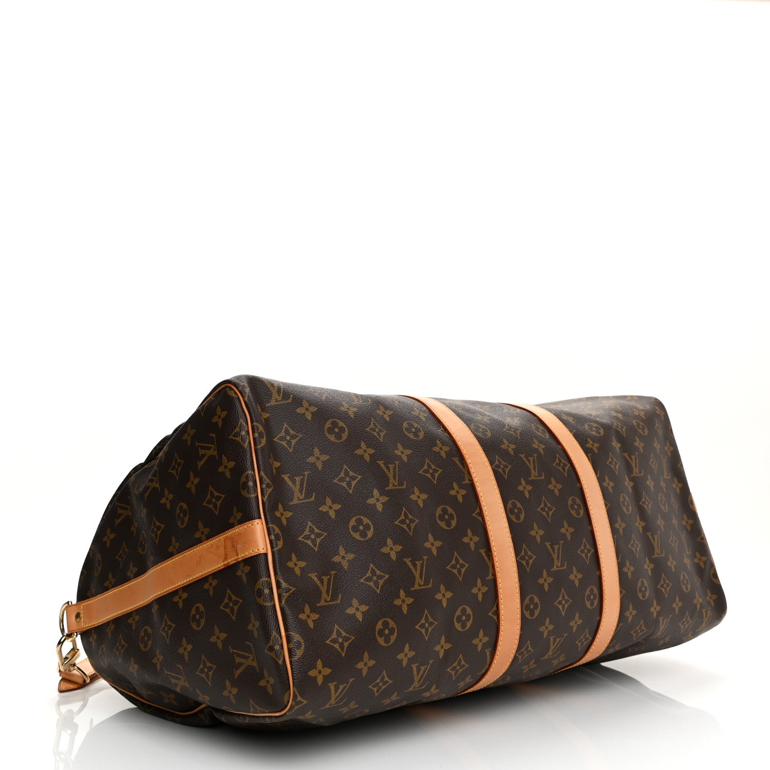 Louis Vuitton Monogram Keepall Bandouliere 55 4 of 13