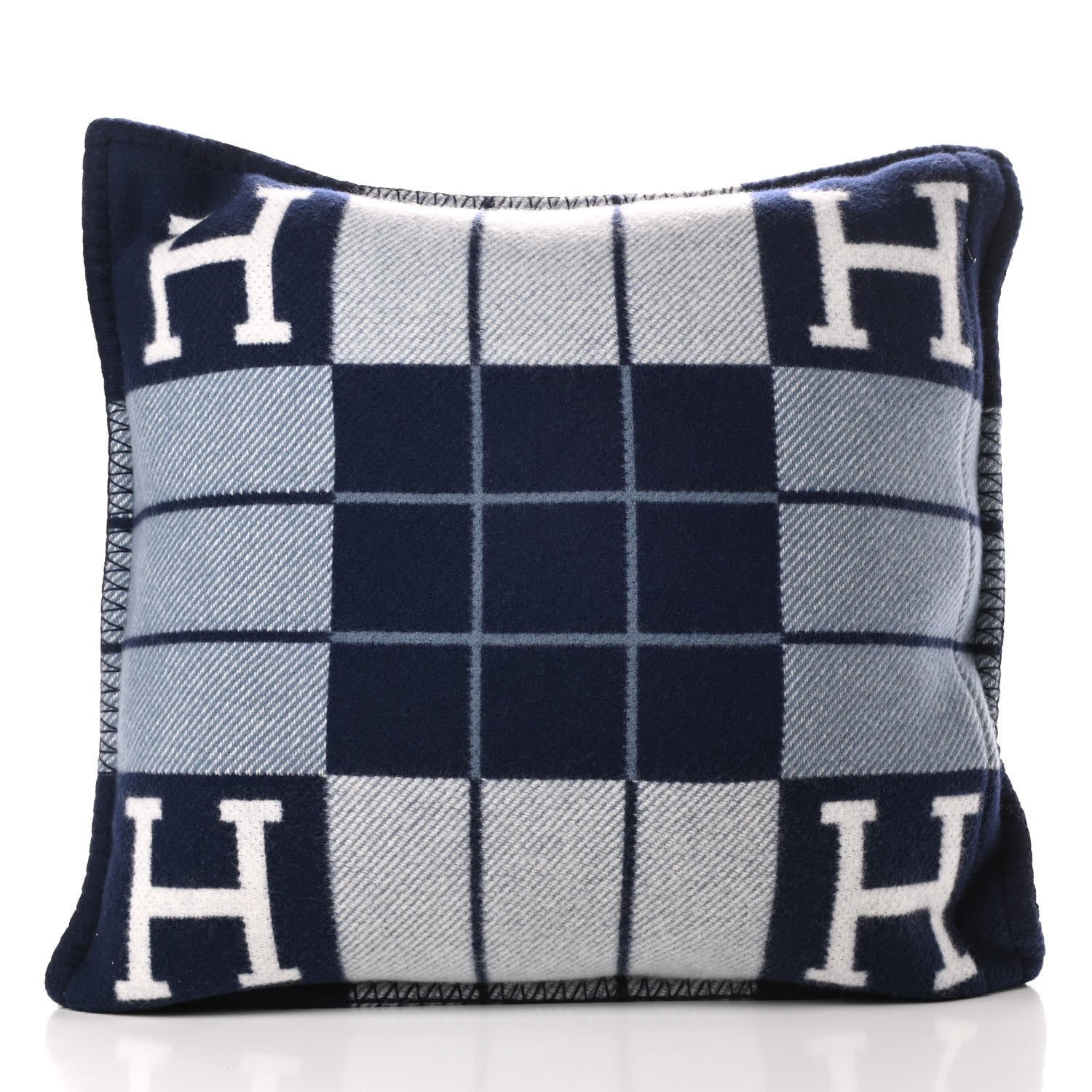 Hermes Wool Cashmere Avalon III Pillow PM Ecru Caban 2 of 3