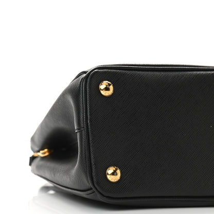 Prada Saffiano Small Galleria Double Zip Tote Black 8 of 10