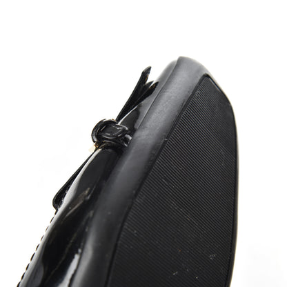 Louis Vuitton Patent Fringe Pumps 38.5 Black 16 of 18