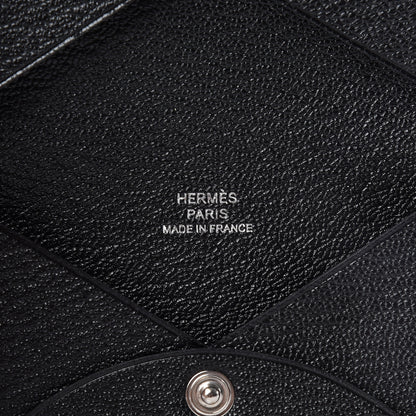 Hermes Chevre Mysore Calvi Card Case Black 6 of 8