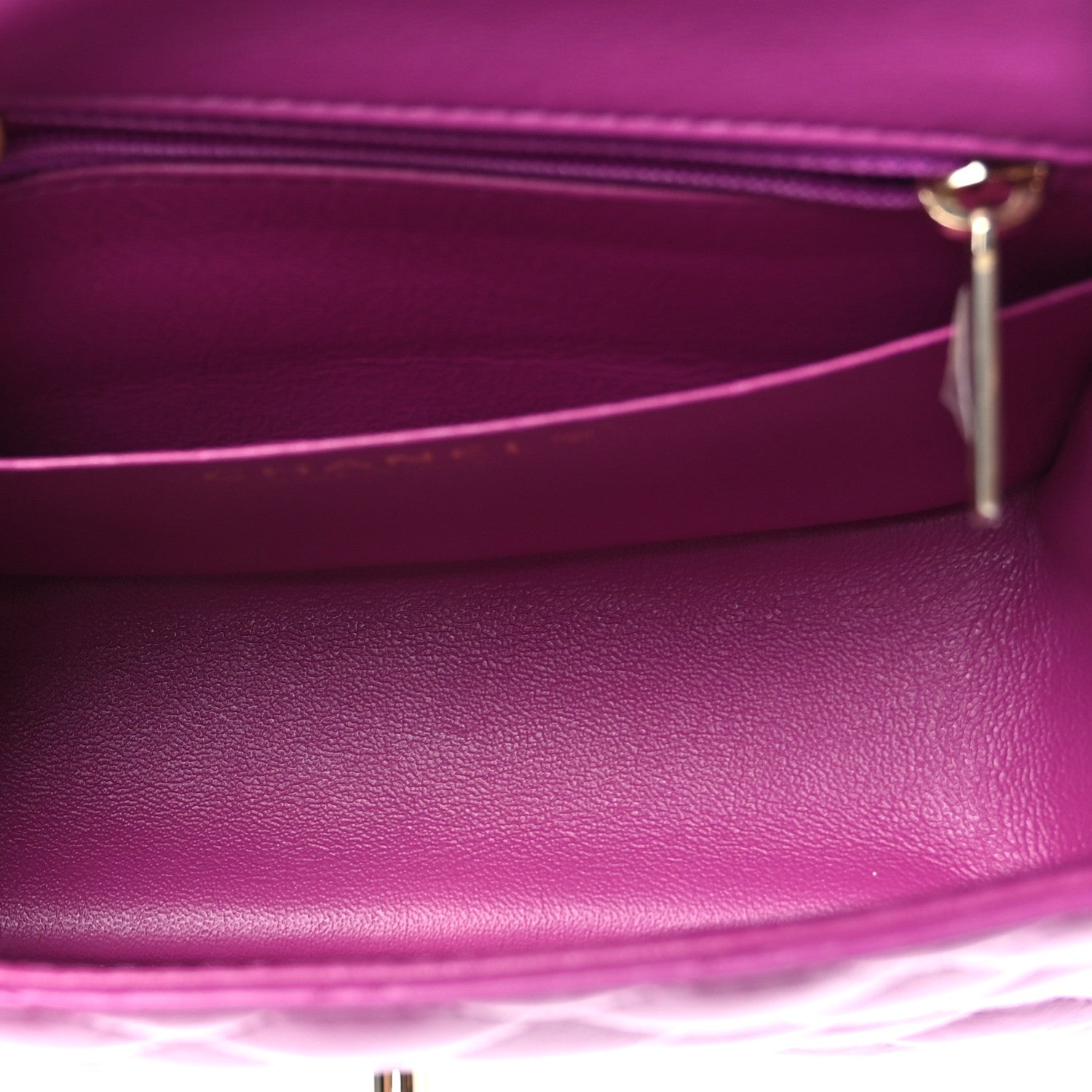 Chanel Lambskin Quilted Mini Square Flap Purple 5 of 9
