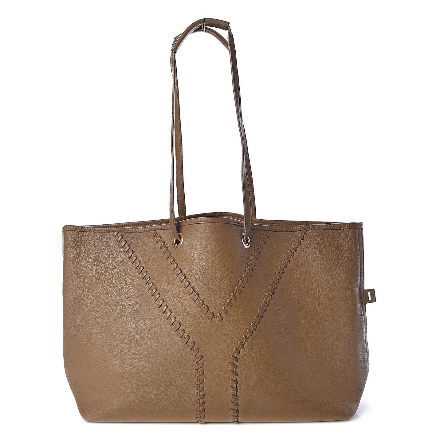 Calfskin Medium Neo Double Reversible Tote Dark Beige Pink