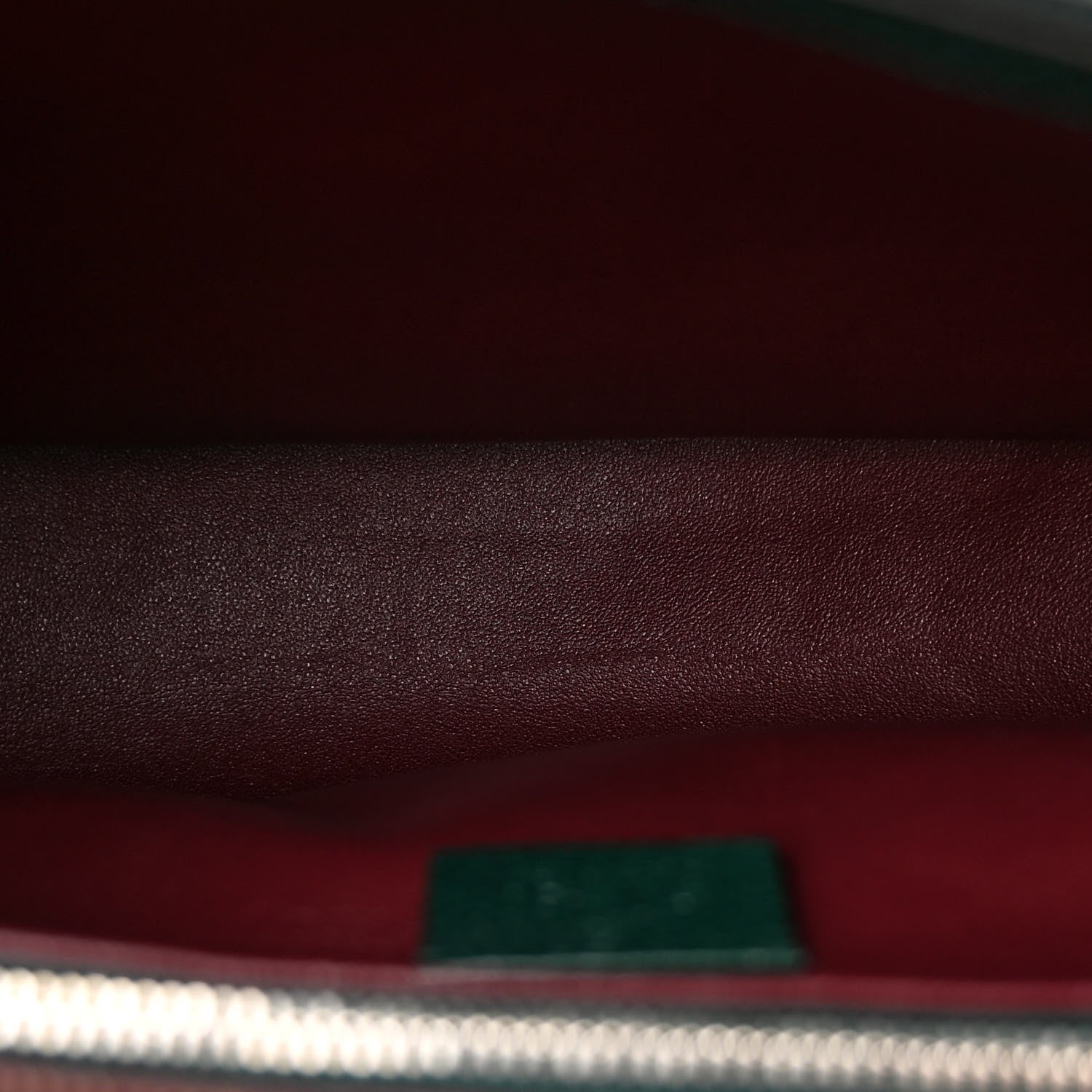 Gucci Grainy Calfskin Medium Zumi Top Handle Bag Vintage Green 6 of 12