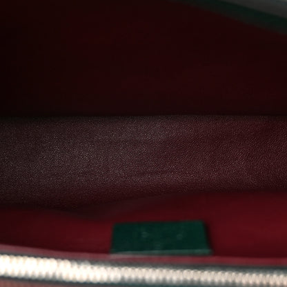 Gucci Grainy Calfskin Medium Zumi Top Handle Bag Vintage Green 6 of 12