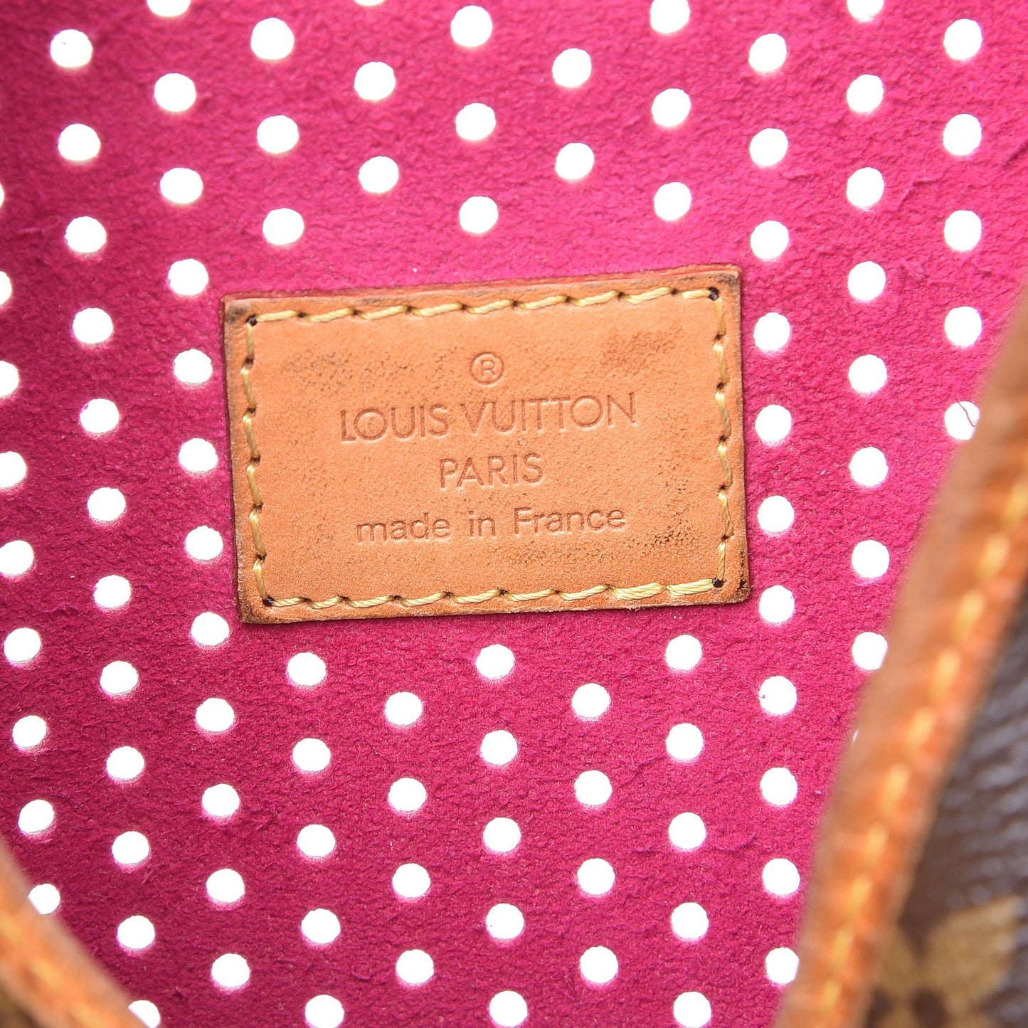 Monogram Perforated Musette Fuchsia