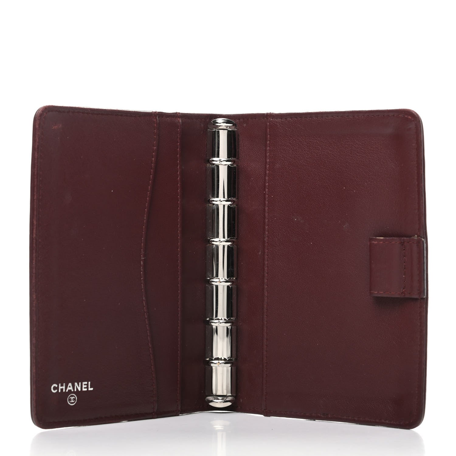Chanel Glazed Calfskin Diamond Stitched Agenda Cover Black 5 of 7