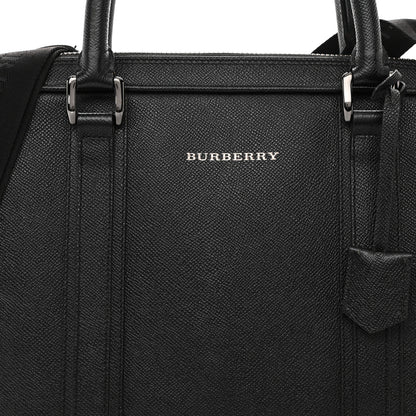 Burberry Textured Calfskin Briefcase Black 8 of 11