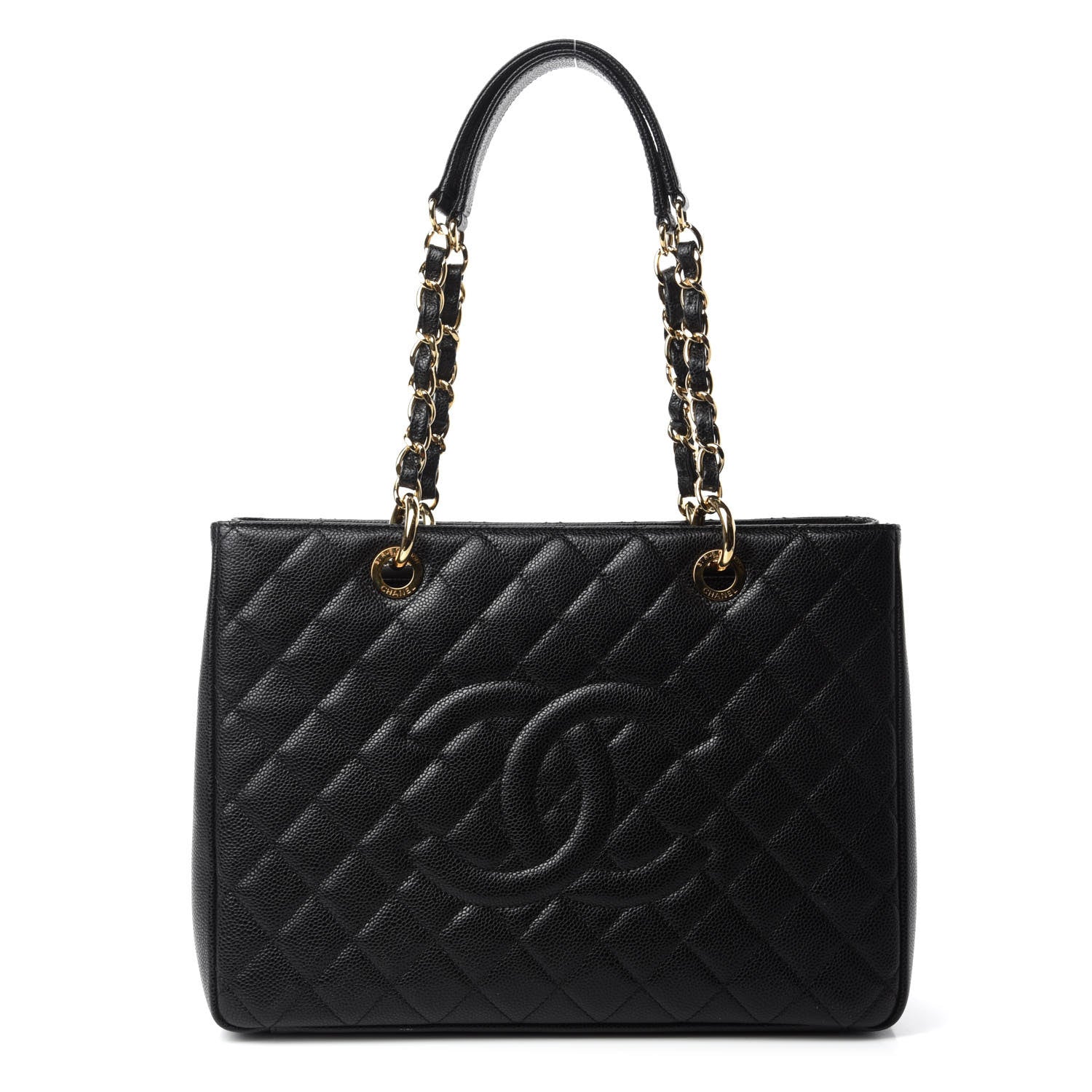Chanel Caviar Quilted Grand Shopping Tote GST Black 1 of 11