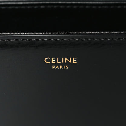 Celine Shiny Calfskin Medium Triomphe Black 6 of 9