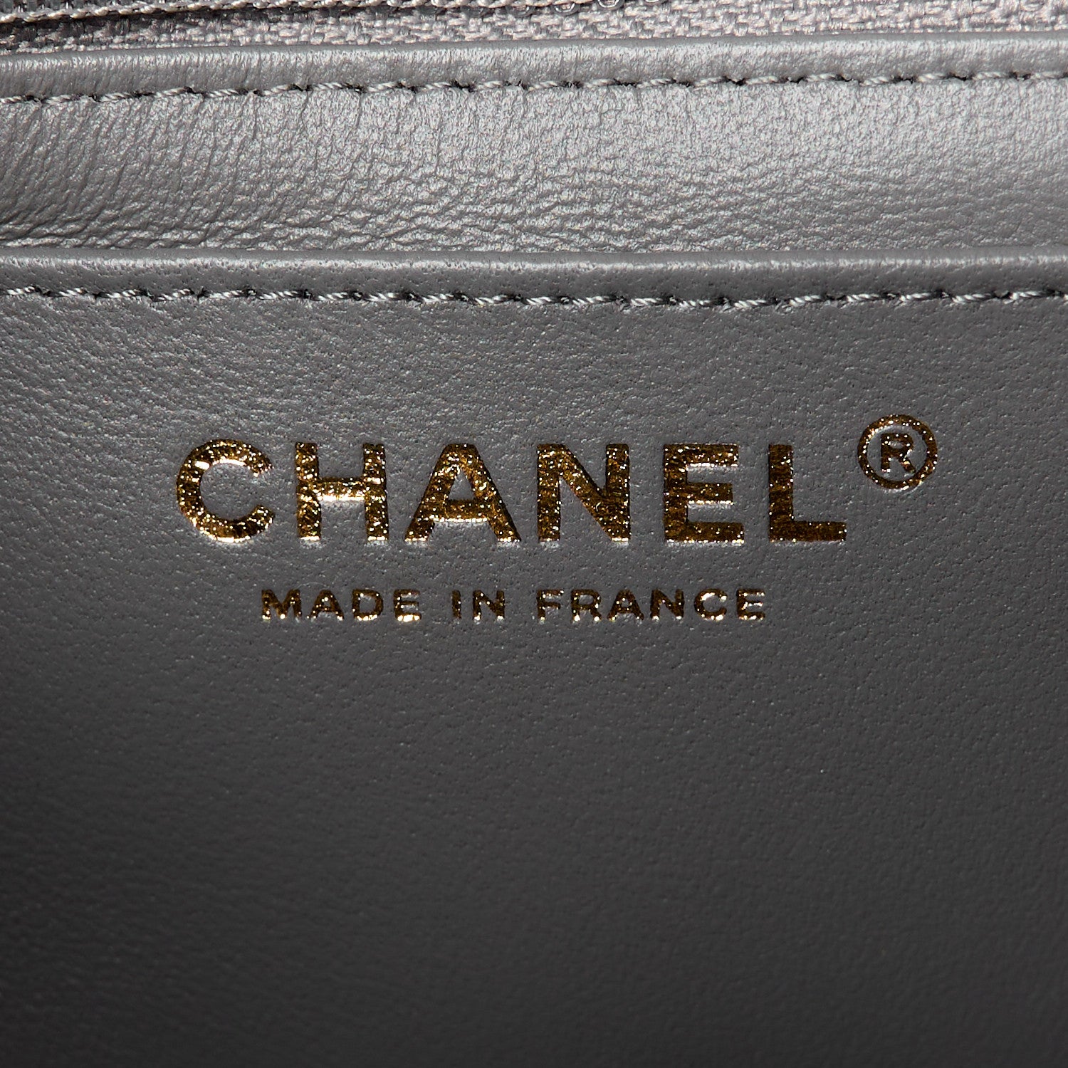 Chanel Lambskin Quilted Mini Rectangular Flap Dark Grey 6 of 12
