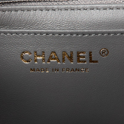 Chanel Lambskin Quilted Mini Rectangular Flap Dark Grey 6 of 12