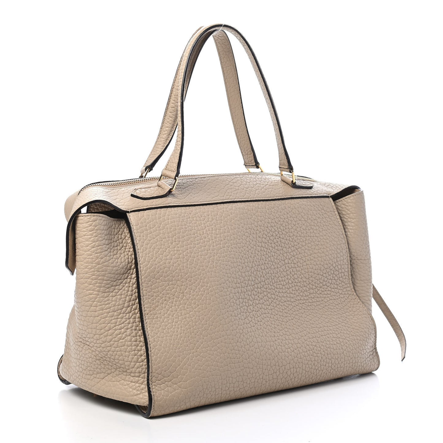 Bullhide Calfskin Small Ring Bag Dune