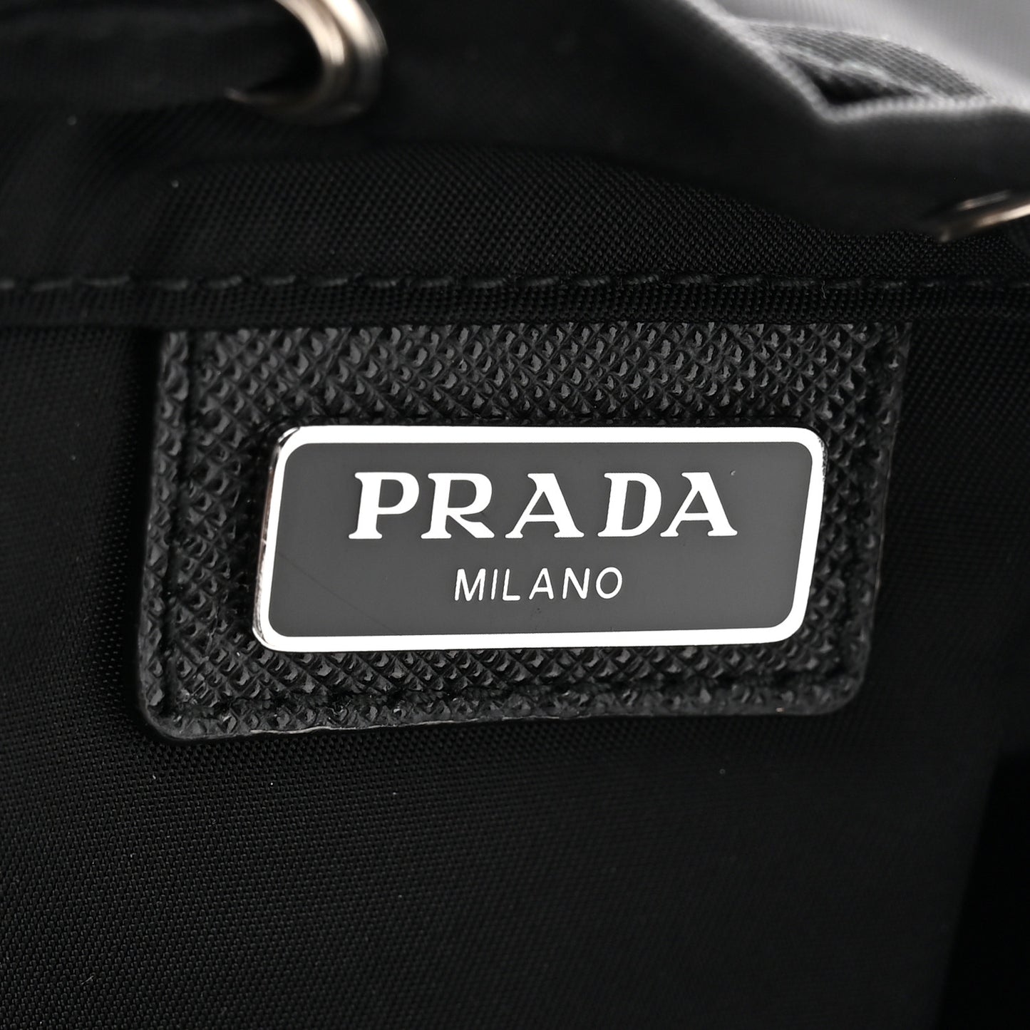 Nylon Vela Drawstring Pouch Black
