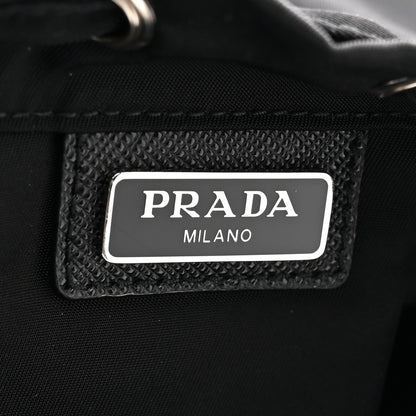 Prada Nylon Vela Drawstring Pouch Black 6 of 10