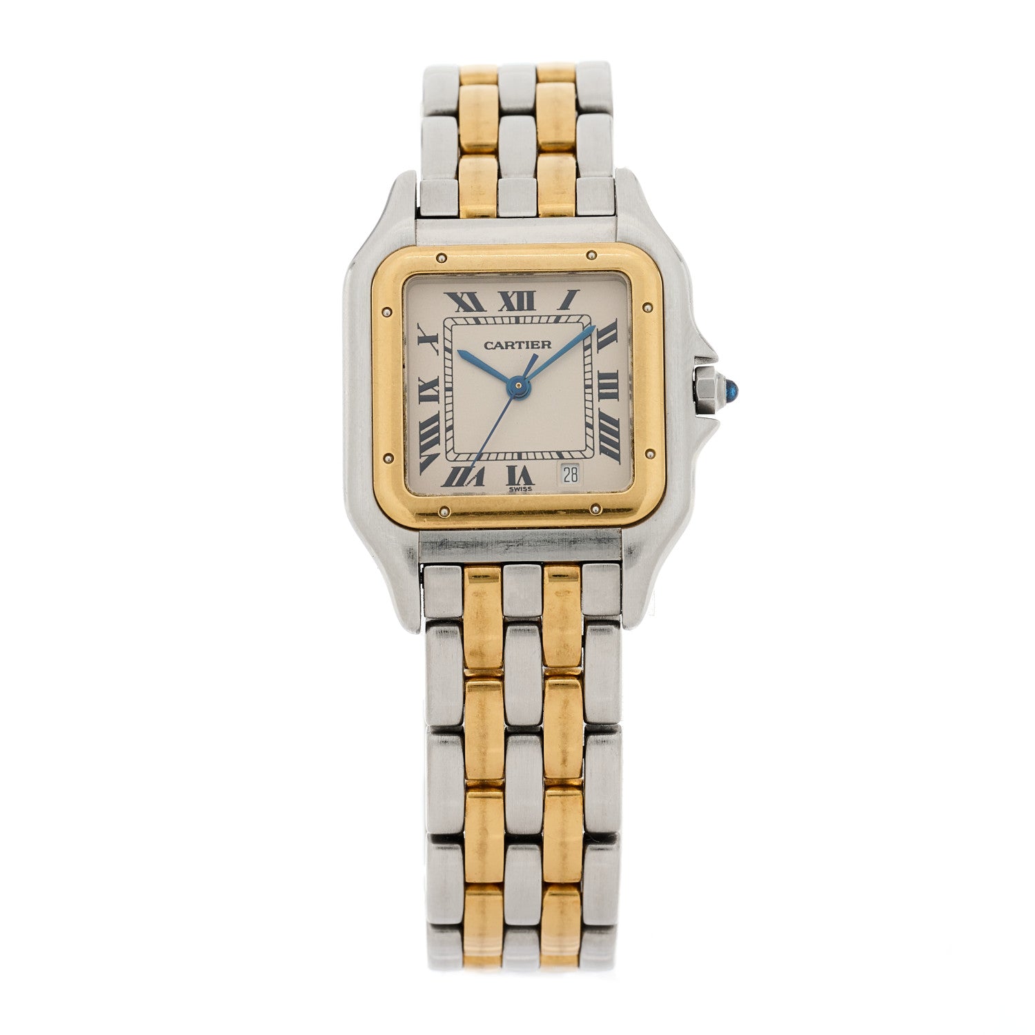 Cartier Stainless Steel 18K Yellow Gold 27mm Panthere Quartz Watch 1 of 5