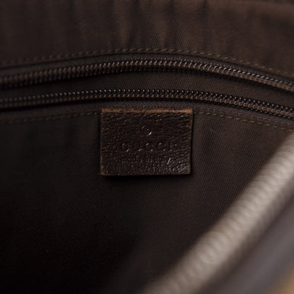 Gucci Monogram Medium Half Moon Hobo Dark Brown 6 of 11